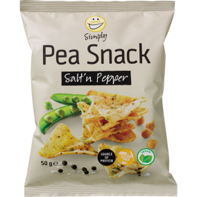 EASIS Simply Pea Snack Salt & Peber 50g.